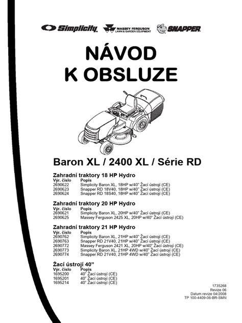 návod a servis k Avenberg XL