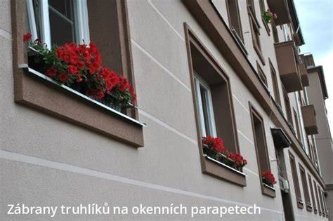 nerezové zábrany na parapet AISI 304