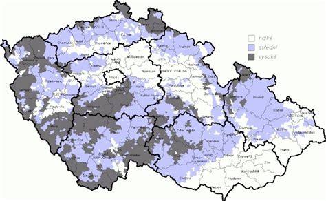 mapa výskytu chorob řepky v ČR