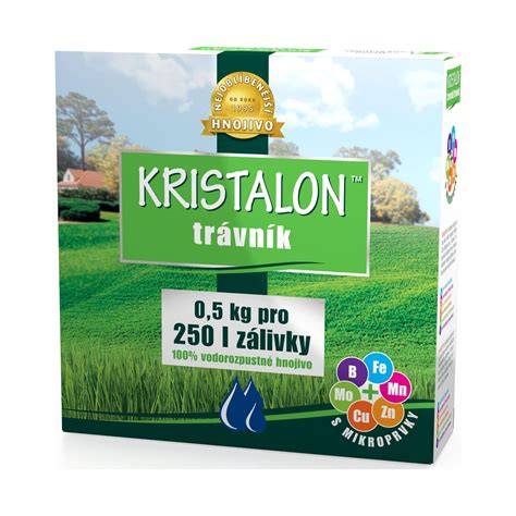 závlaha a hnojiva Kristalon v zahradě