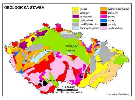 česky mapa druhů vhodných pro jílovité půdy