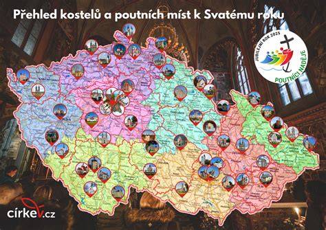 Mapa mariánských poutních míst